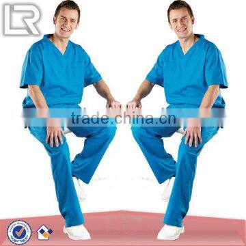 Male V-neck Top Clothing Nurse Scrub Uniform Designs