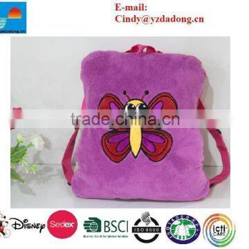 cute plush backpack with coral fleece blanket /toddler animal backpacks pillow blanket                        
                                                Quality Choice