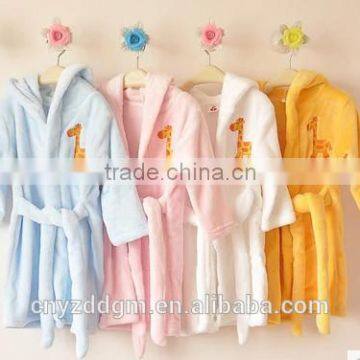 2015 fashion bathrobe/animal baby bathrobe/ flannel baby animal shape bathrobe