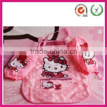 Aoking children hello kitty 210T nylon apron with sleeve