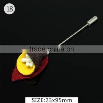 Elegant Felt Fabric Flower Corsage With Pearl Center For Dress,Custom Brooches For Men