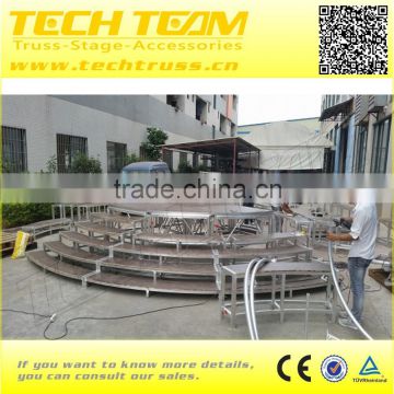 Acrylic Platform Stage Aluminum Circle Frame Stage