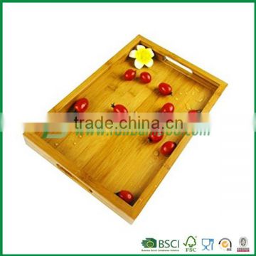 Paintable bamboo wooden tray