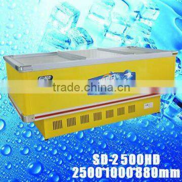 SD-1400D Island Freezer Glass Door Chest Freezers Commercial Fish Barbecue Freezer photo-4