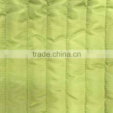 Fashion Polyester Stripe Embroidered Thermal Padded Fabric With Quilting for Down Coats/jacket