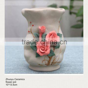 Artificial Flowers Ceramic Pot