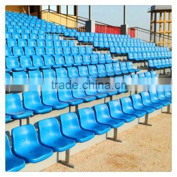 Outdoor sport field fixed metal bracket plastic spectator seating