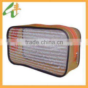 2012 hot sale promotional fashion clear pvc cosmetic bag