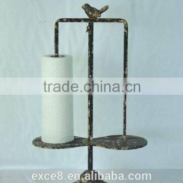 Vintage decorative standing toilet roll holder