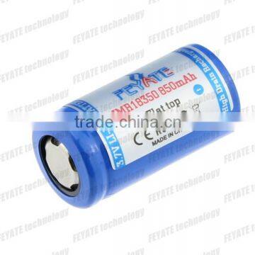 3.7V 850mAh 18350 cylinder lithium ion regargeable battery 18350 battery