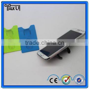 Creative Mobile phone holder and Card set/Multiple mobile phone holder with silicone and card set/Customized Logo Silicone Mobil