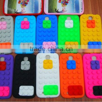 New Design building block Silicone case for Samsung 9500/S4