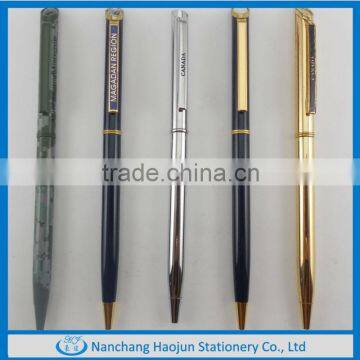 Laser engrave logo ball pen with simle design