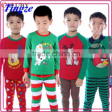 2015 New Style Hot Sale Fall/Winter Fashion Christmas Pajamas Bulk Wholesale Kids Clothing