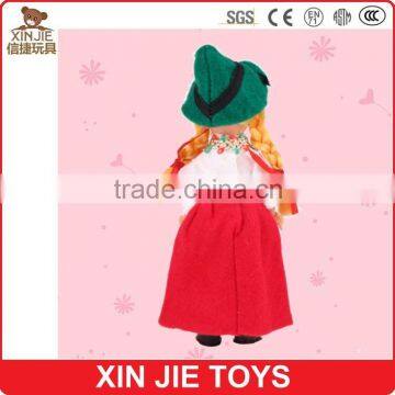 Stock Plastic Girl Doll Custom Made Plastic National Doll Cute Plastic Doll With Switzerland Clothes photo-2