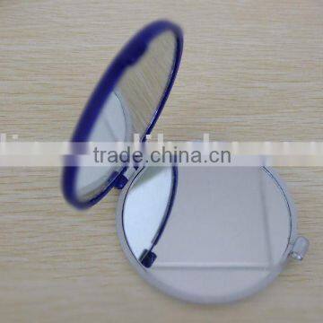 double sides plastic cosmetic mirror with round shape