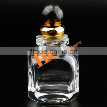 Square cube Small perfume bottle transparent clear glass bottle Middle Asia style