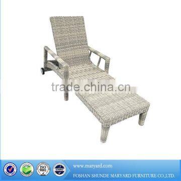 Synthetic wicker outdoor bed