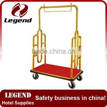 Hot Sell Luxury Golden hotel cart trolley for hotel lobby use