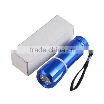 Promotioanl Gift Aluminum Alloy 9 Blub Flashlight Led Torch photo-5