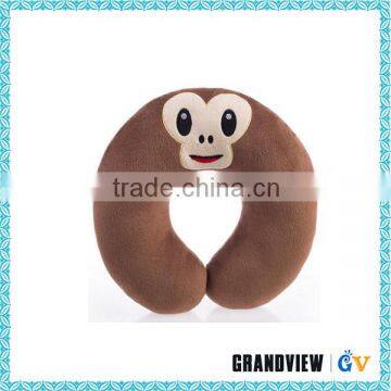 Fashionable Plush Emoji U Shape Neck Pillow With PP Cotton