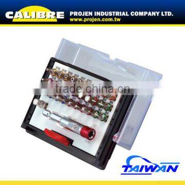 CALIBRE 1/4"Dr 32pc Color Socket and Bit Hand Tool Set