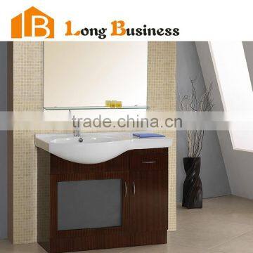 LB-JX2133 Wood veneer cheap bathroom cabinet design