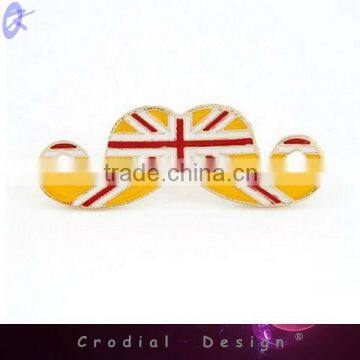 2013 New Products Yellow Union Jack Mustache Fashion Rings Jewellery For Young Women