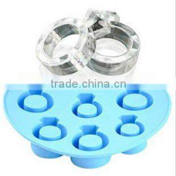 love ring shaped Silicone Ice Cube Tray