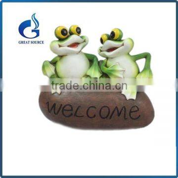 lovely small resin sitting yoga frog figurines decorative