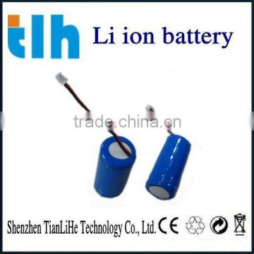 16340 600mah 3.7v li ion battery for flashlight