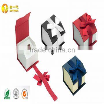 Custom Logo Ribbon Magnetic Cardboard Printed Jewelry Gift Box