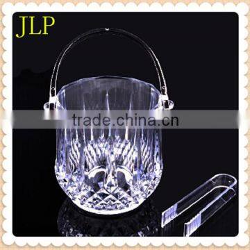 Customized Acrylic ice bucket with tongs