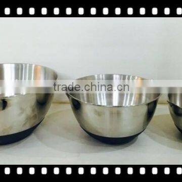 stainless steel silica gel Salad Bowl sets