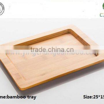 Solid cheap bamboo tray