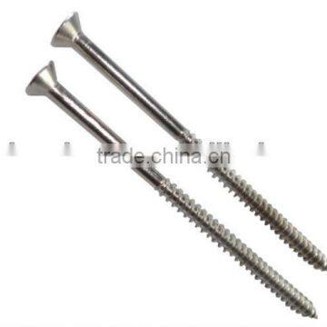 Cross recessed csk head stainless steel chipboard screw