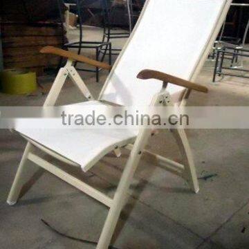 fabric deck chair aluminum