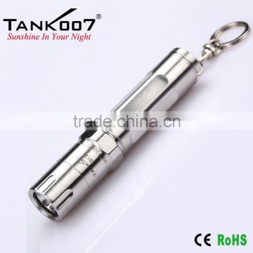 mini stainless steel flashlight TANK007 ES12