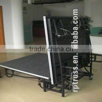 portable aluminum folding event stage