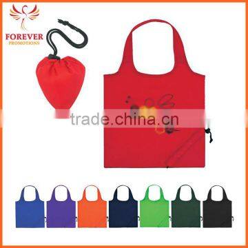 210 Denier Polyester With Self-contained Pouch Foldaway Tote Shopping Bag And 18" Handles