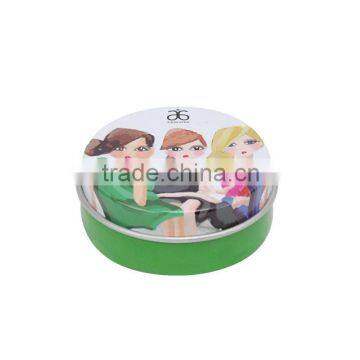 Nice-Can hot sale Packaging Boxes small custom round lip balm tin box/gift tin box/candy tin box