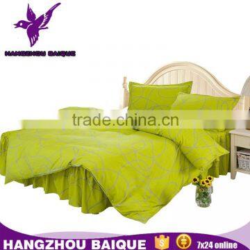 Fashion New Design Bedding Lines Design Green Twin XL Bed Skirts