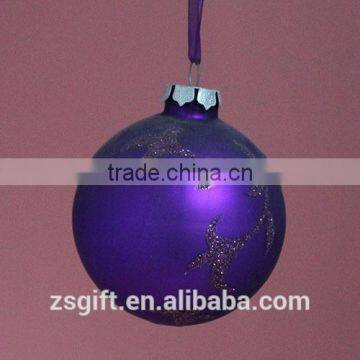 China colorful painted christmas ball handicrafts glass christmas ball ornaments