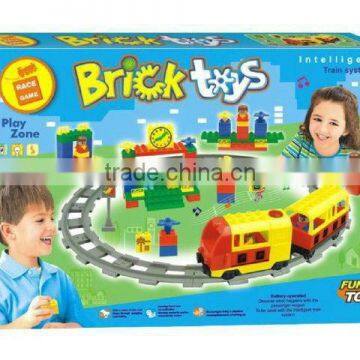 block toys,railcar block(56 pcs),intellective toy SM154599