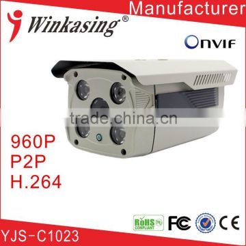 Low price digital DC12V IP camera IR camera with 4 led lights for cctv system YJS-C1023