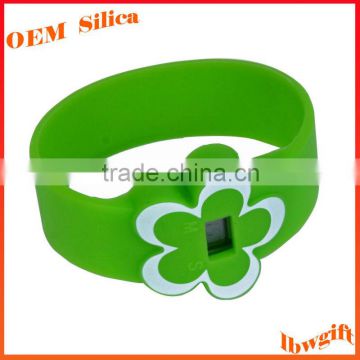 New Flower Shpae Digital watch silicon bracelet wrist watch