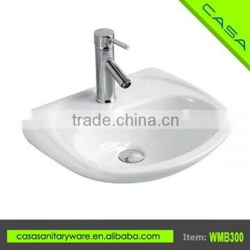 Ceramic Cheap china wall hung simple vanity basin/sink