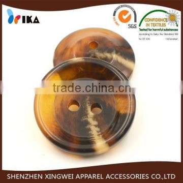 big size imitation horn resin button for coat