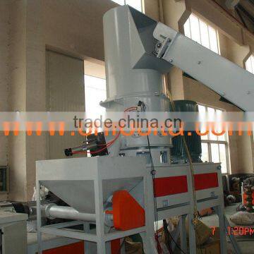 Plastic films agglomerator for pelletizing line