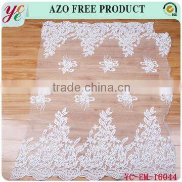 Grass fashion design african organza lace fabric embroidery